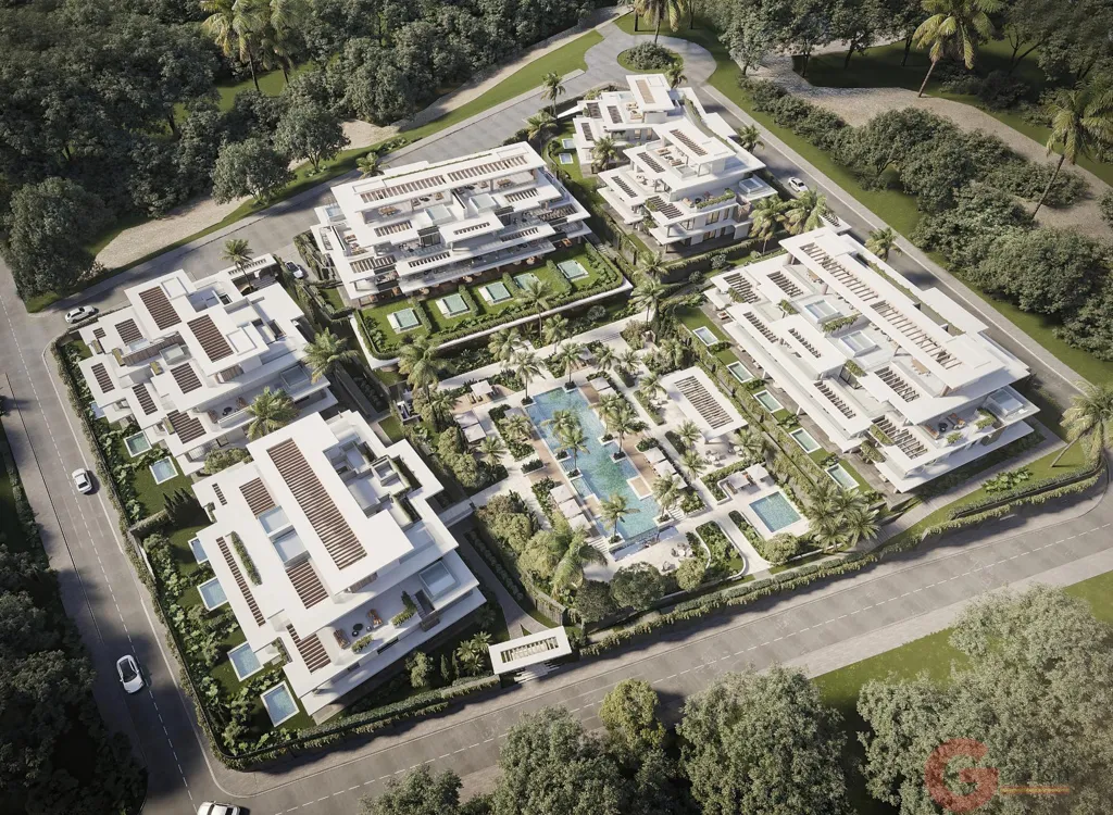 Vista aerea - Penthouse with Pool in Valle Romano, Estepona
