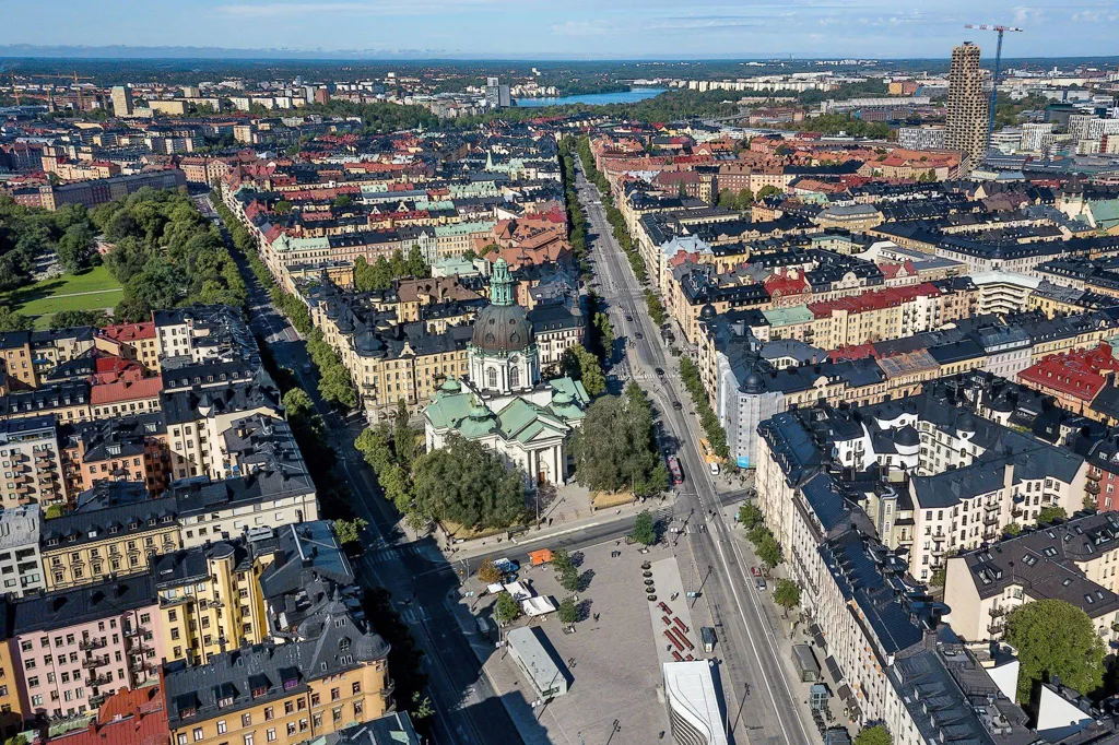 Õhuvaade - 2-toaline korter asukohas Stockholms kommun