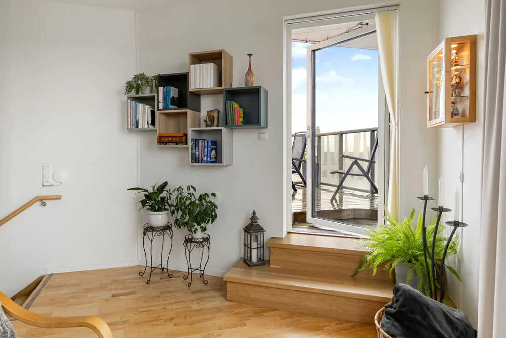 Soggiorno - Etagé Flat with Balcony & Rooftop in Kalmar