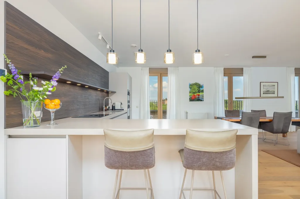 Köök - Luxury Penthouse with Castle View in Beeckendael