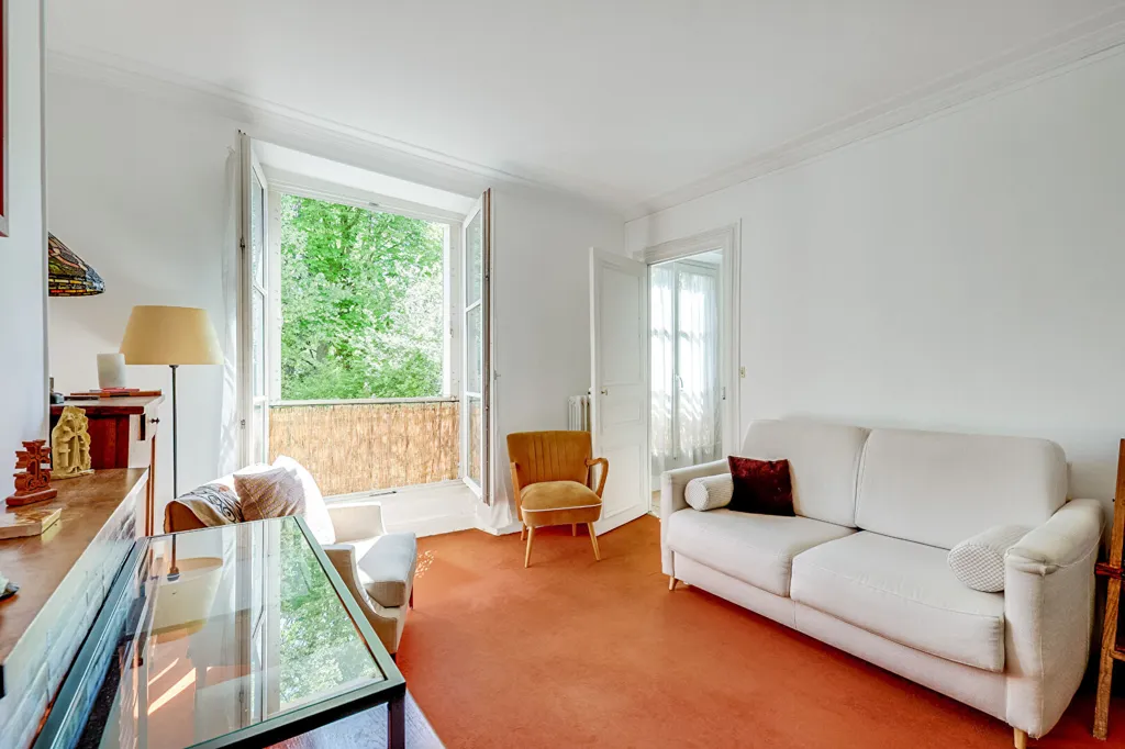 Séjour - Appartement 3 Pièces avec Parc Privé à Paris 14ème