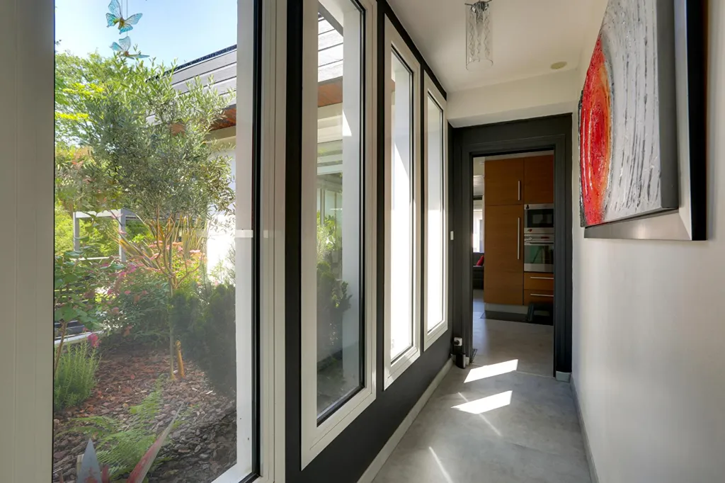 Hallway - Architectural Villa with Pool in Labatut