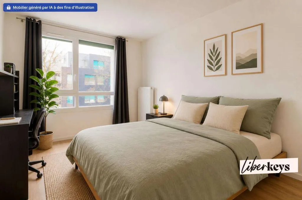 Chambres - Appartement T3 avec Terrasse à Lille Centre