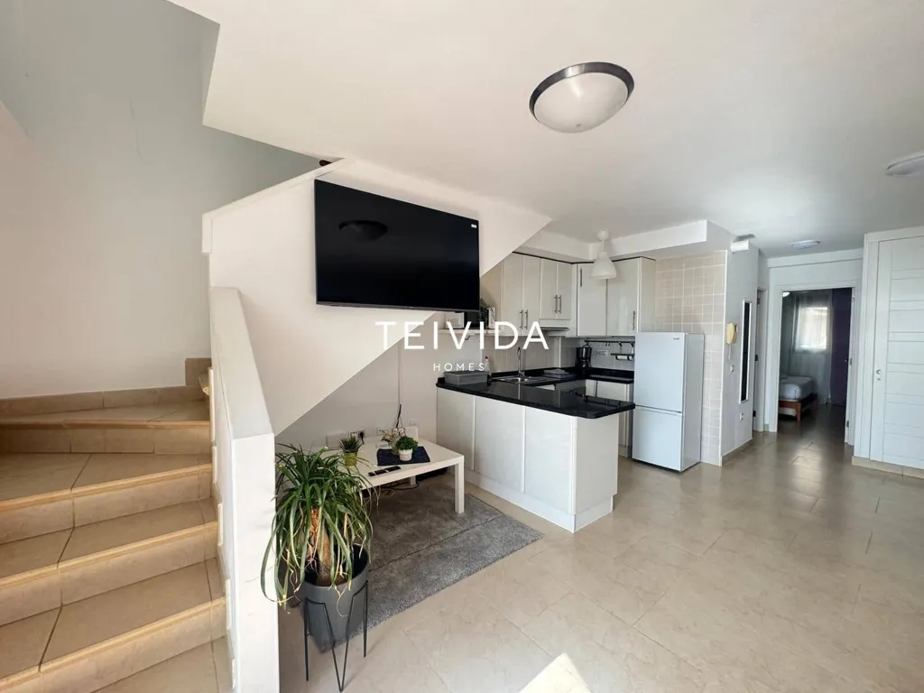 Living Room - Penthouse with Sea View in Palm-Mar