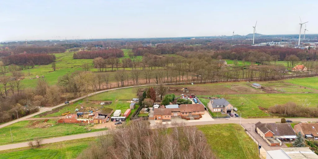 Õhuvaade - Half-Open Building with Large Garden in Lummen