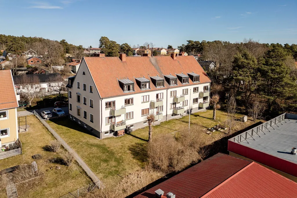 Aerial - Historic Villa with Garden in Enköping