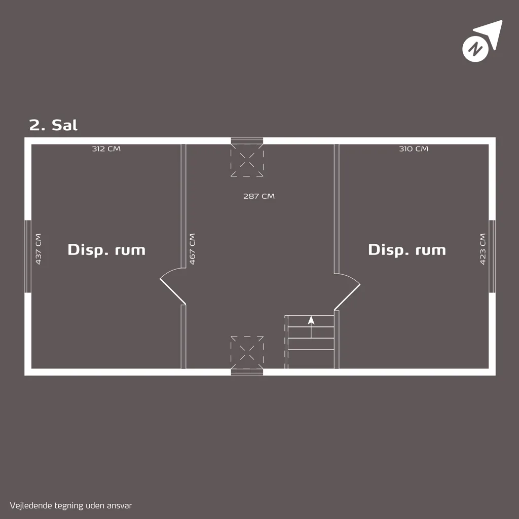 Floor Plan - Light-Filled Apartment with Balcony in Odense M