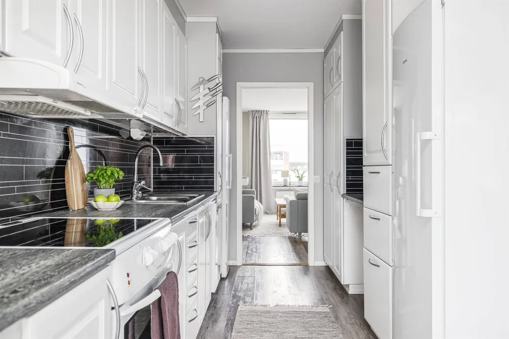 Kitchen - Apartment with Balcony in Sundsvall