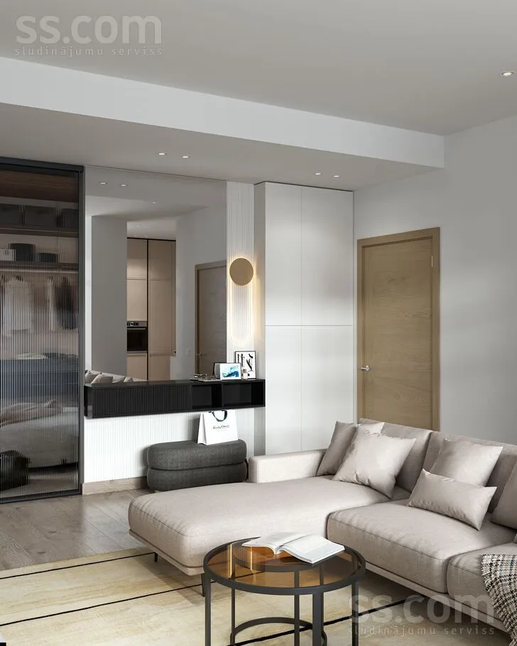 Séjour - Two-Bedroom Apartment with Park View in Dzintari