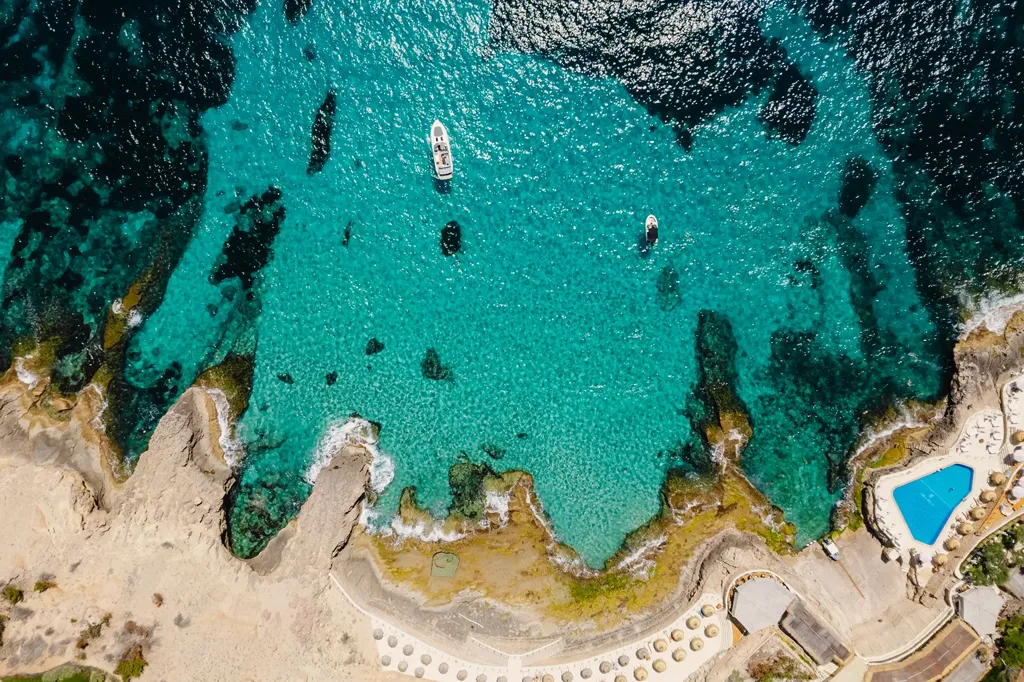 Õhuvaade - Villa with Sea View and Infinity Pool in Cala Llamp