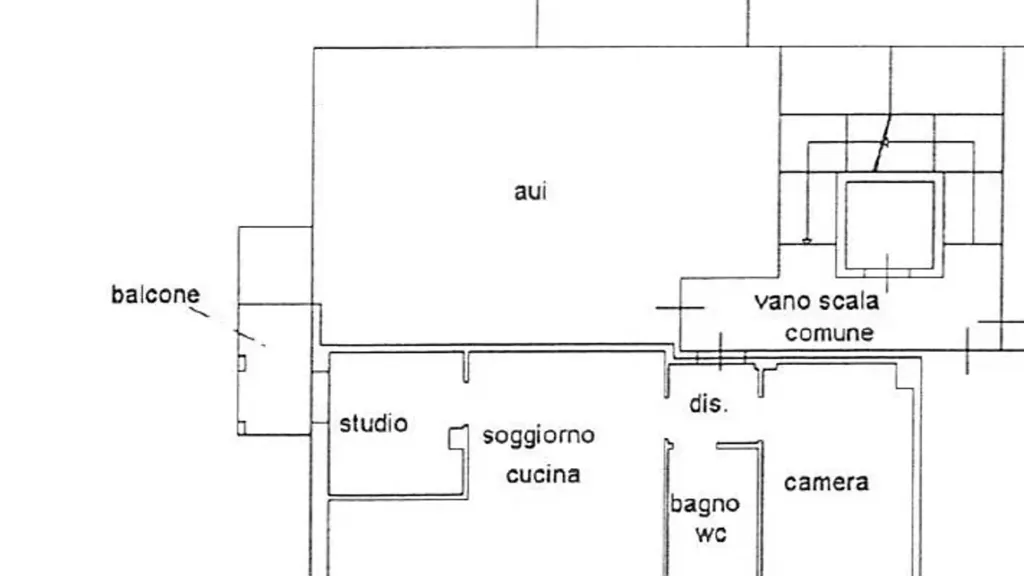 Plan - Bright Trilocale with Balconies in Gallarate