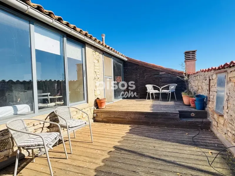 Terrace - Rustic House with Terrace in Torrefeta i Florejacs