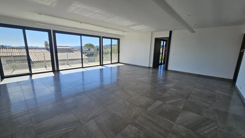 Living Room - Contemporary House with Hill Views in La Colle-sur-Loup