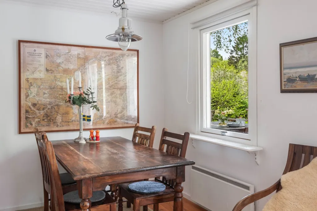 Sala da pranzo - Well-Maintained Cottage with Garden in Runmarö