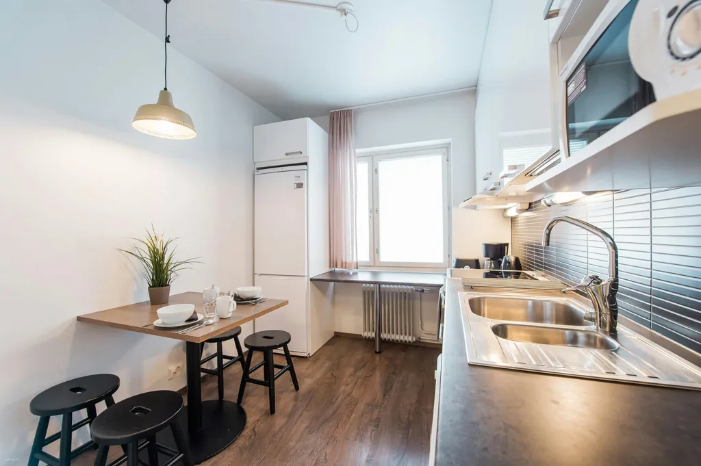 Cucina - Scandinavian Apartment with Balcony in Kamppi