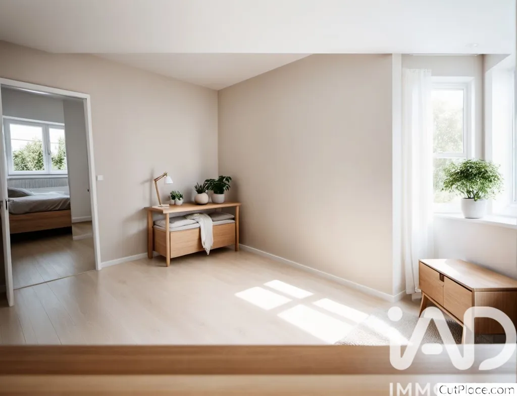 Chambres - Appartement Traversant avec Parc à Éragny