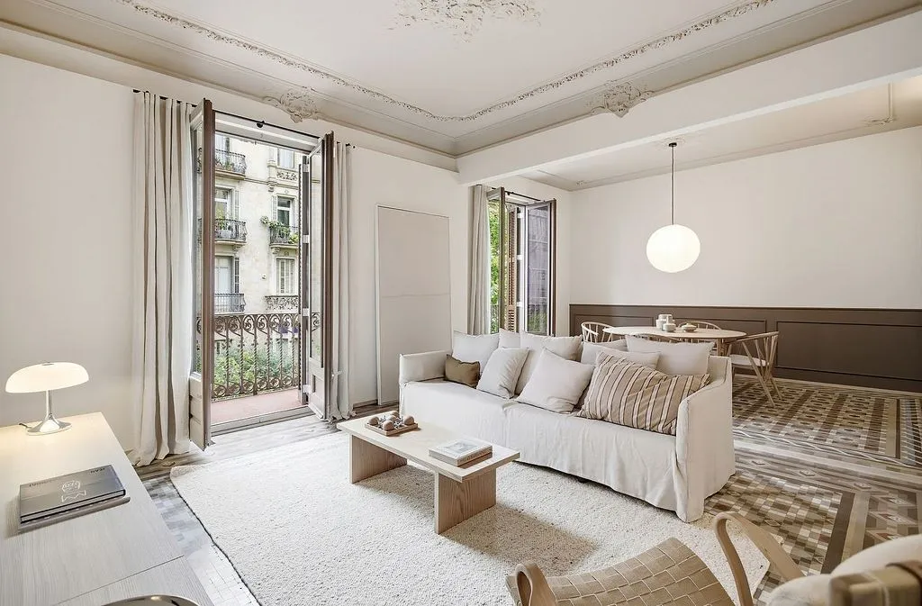 Séjour - Refurbished Flat in Modernist Building, Barcelona