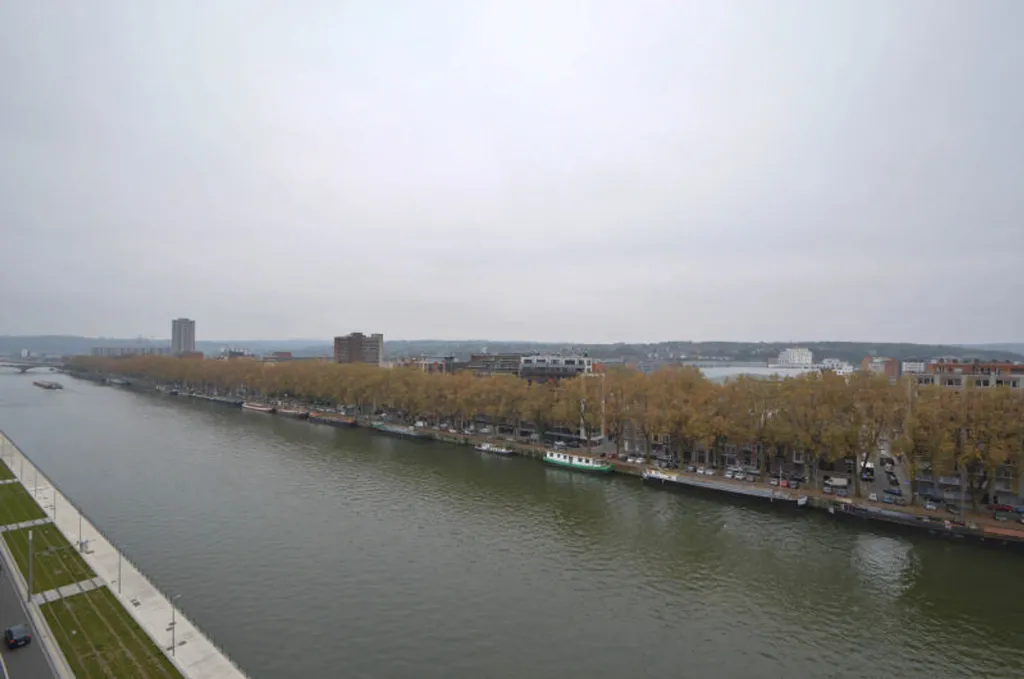 Vue aérienne - Appartement avec Terrasse à Liège Quai St Léonard