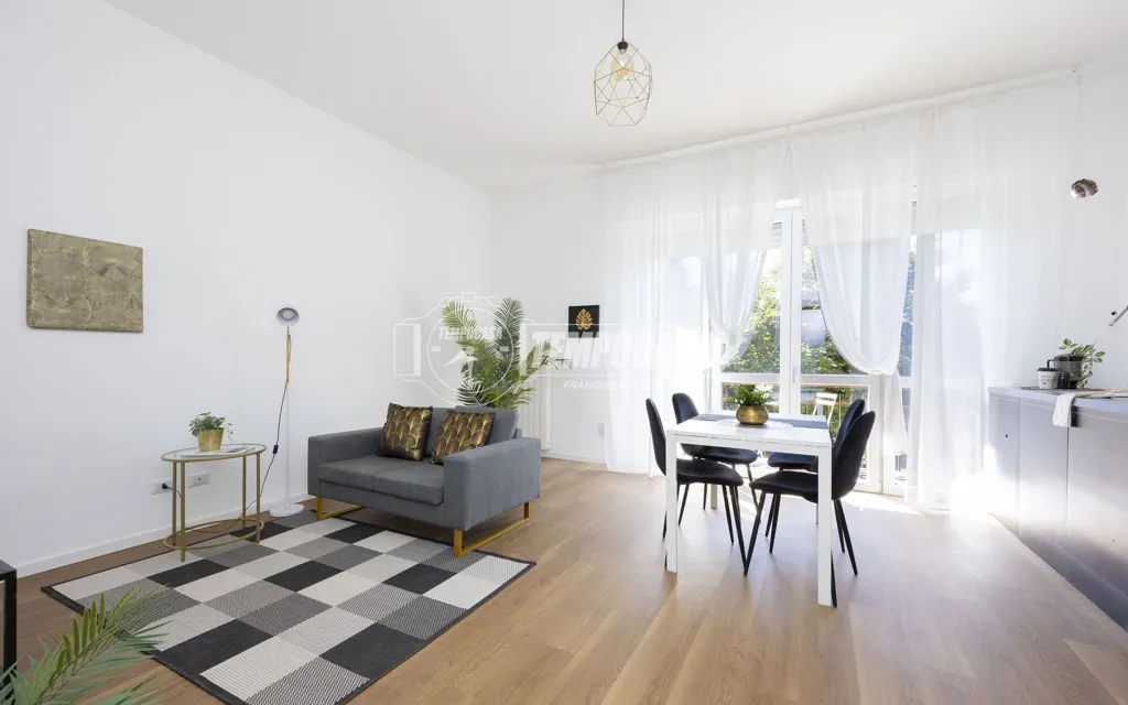 Soggiorno - Fully Rented Flat with Balcony in Milan