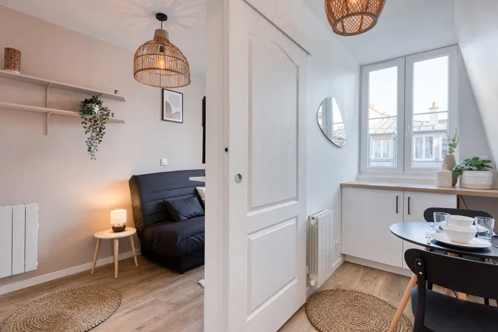 Salle à manger - Studio Meublé Lumineux au 15ème Arrondissement de Paris