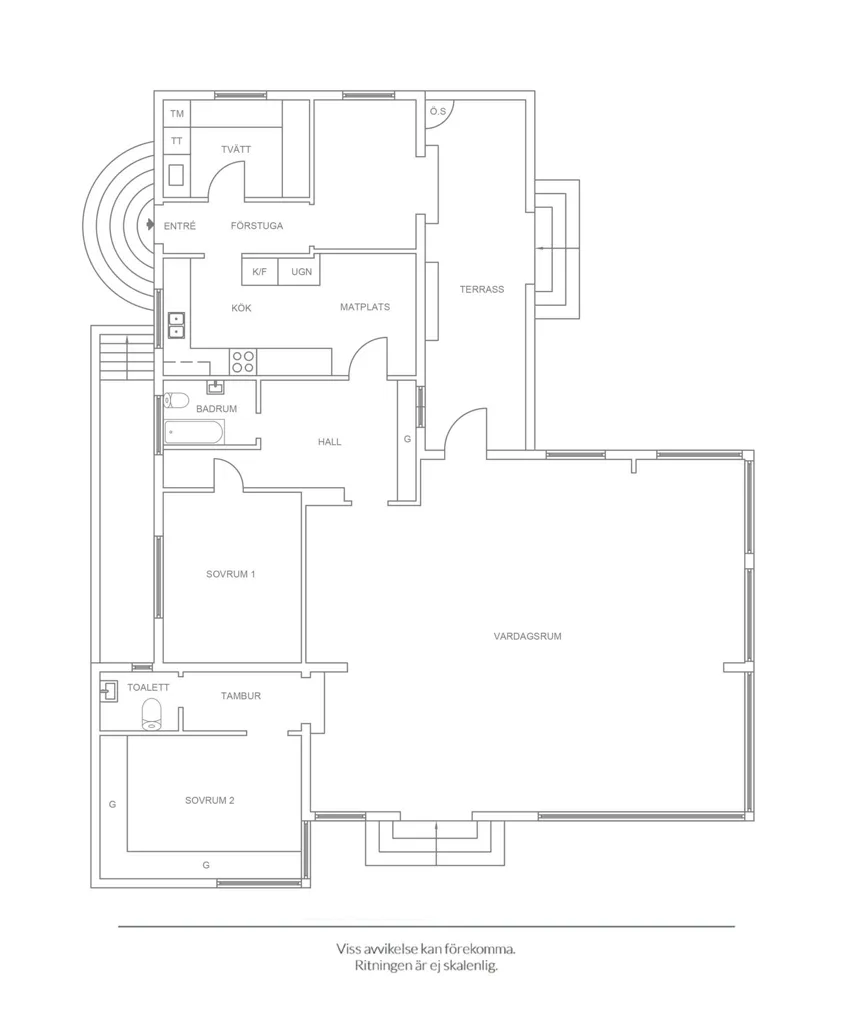 Plan - Villa with Sea View on Trulsibrunnvägen