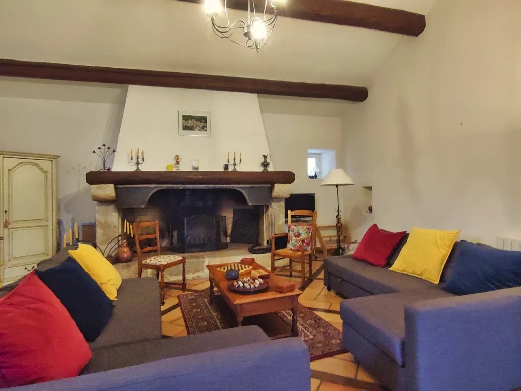Séjour - Demeure de Charme avec Piscine près d'Uzès
