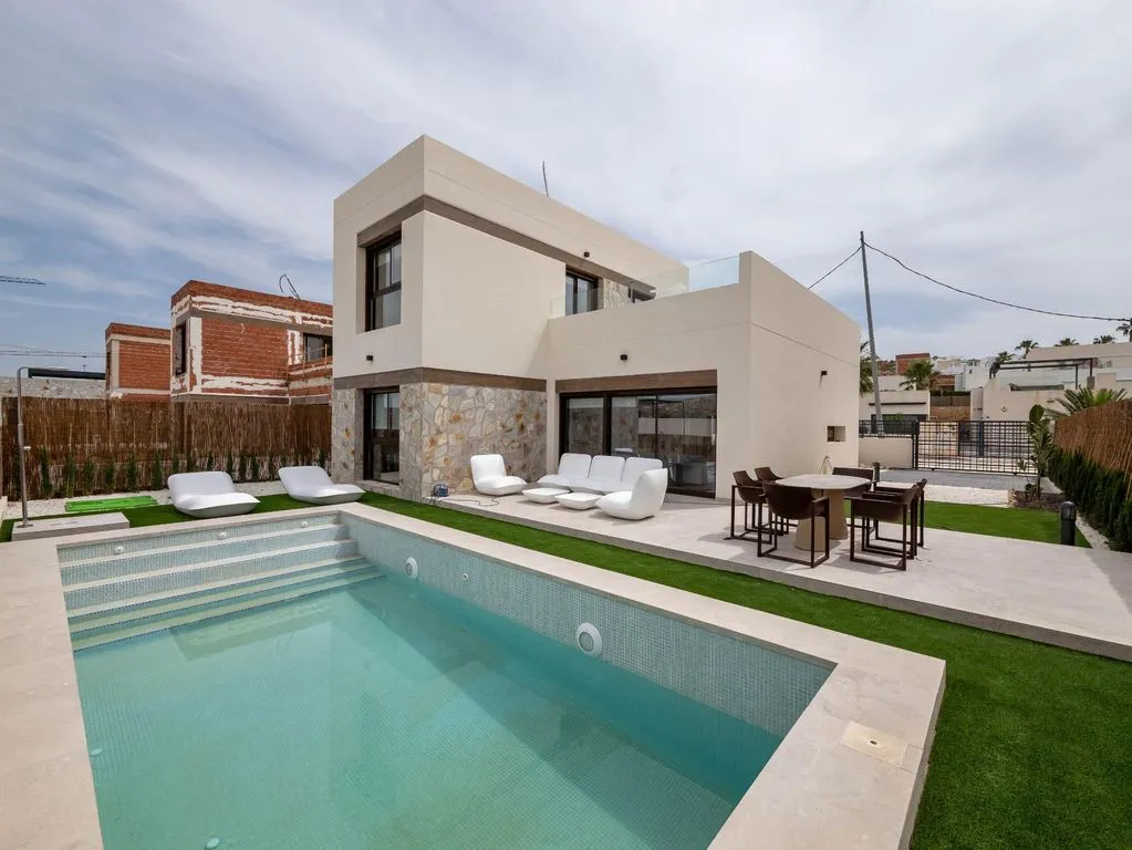 Pool - New-Build Villa with Pool in Algorfa