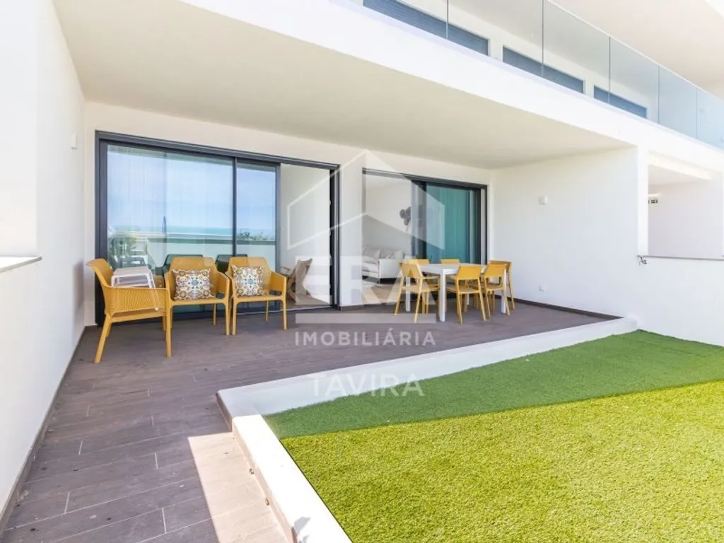 Terrasse - New Flat with Pool in Fuseta, Olhão