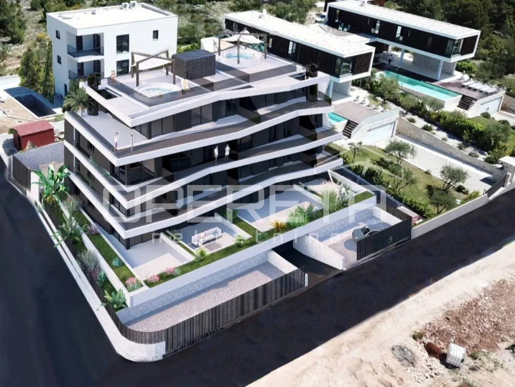 Õhuvaade - Penthouse with Terraces in Primošten