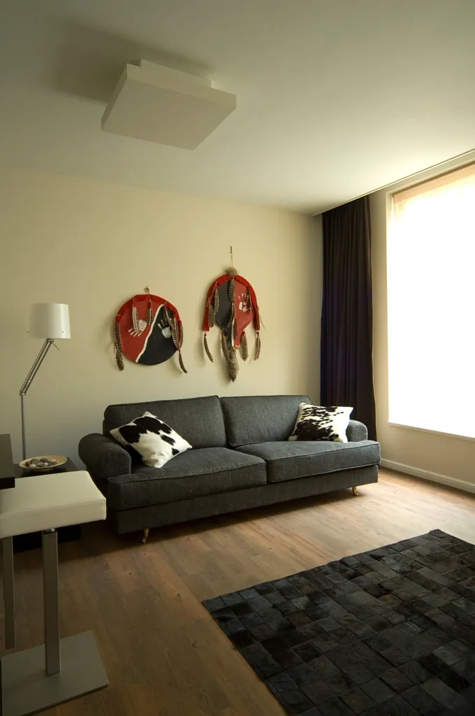 Soggiorno - Studio with City View in Rotterdam Centre