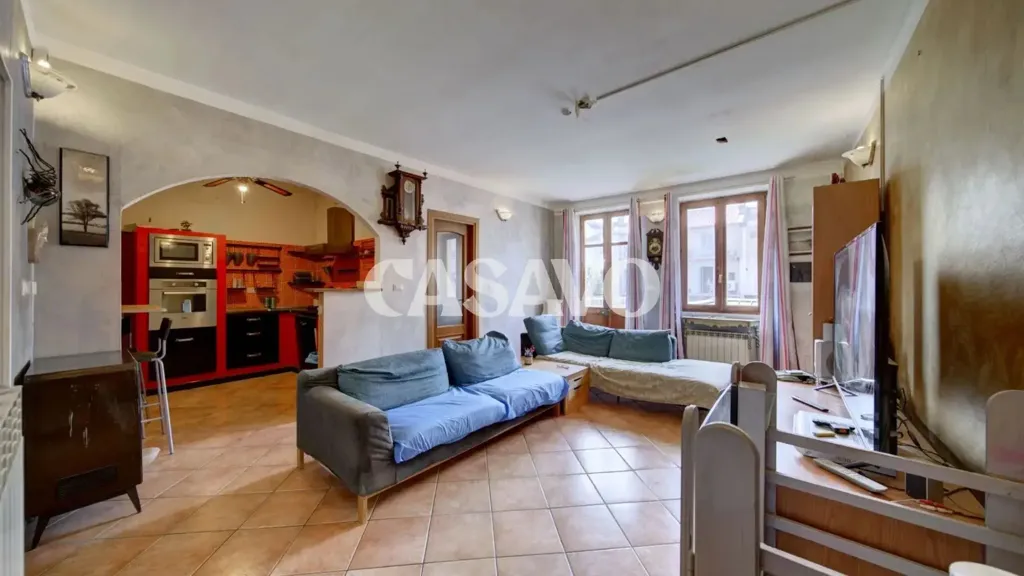 Séjour - Spacious Apartment with Balcony in Turin