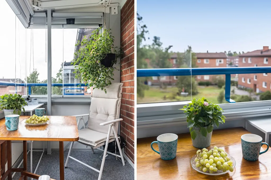 Balcon - Apartment with Large Balcony in Gustavsberg
