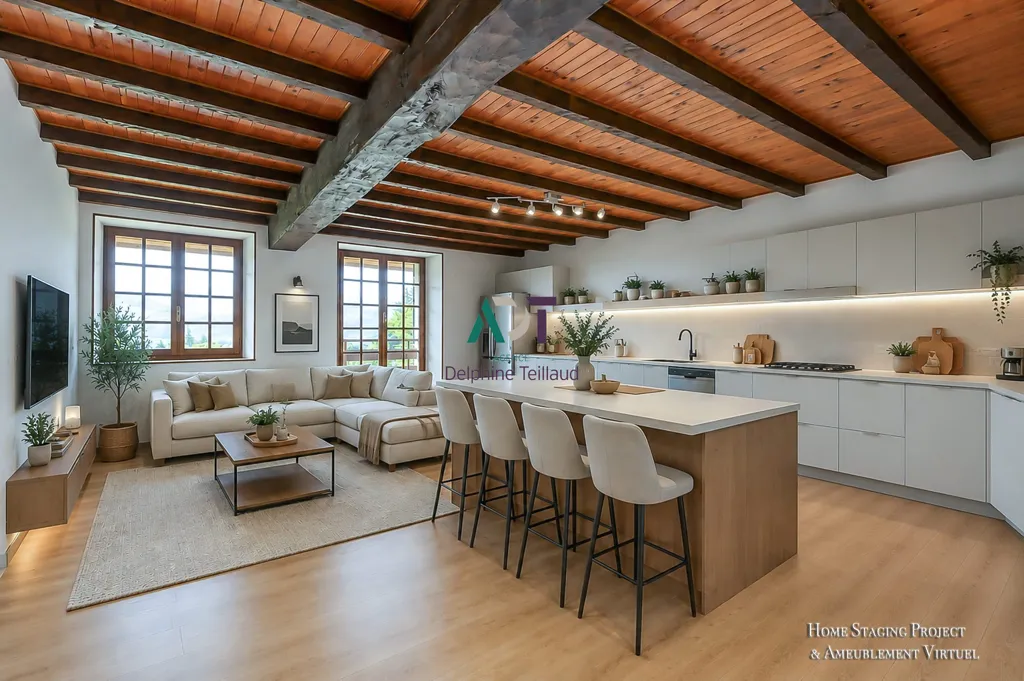 Köök - Charming 4-Bed Flat with Garden in Haut-Meylan