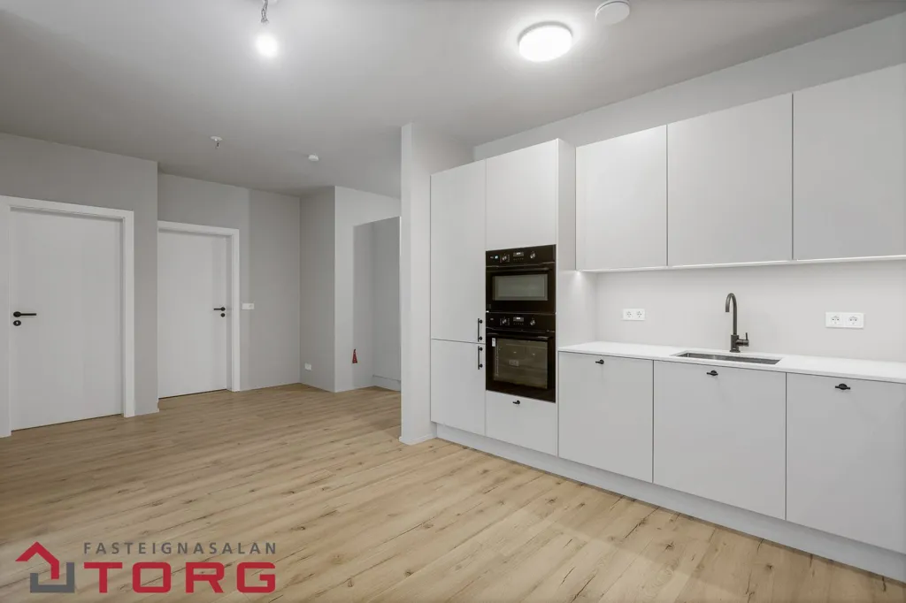 Cucina - Apartment with Unique View in Garðabær