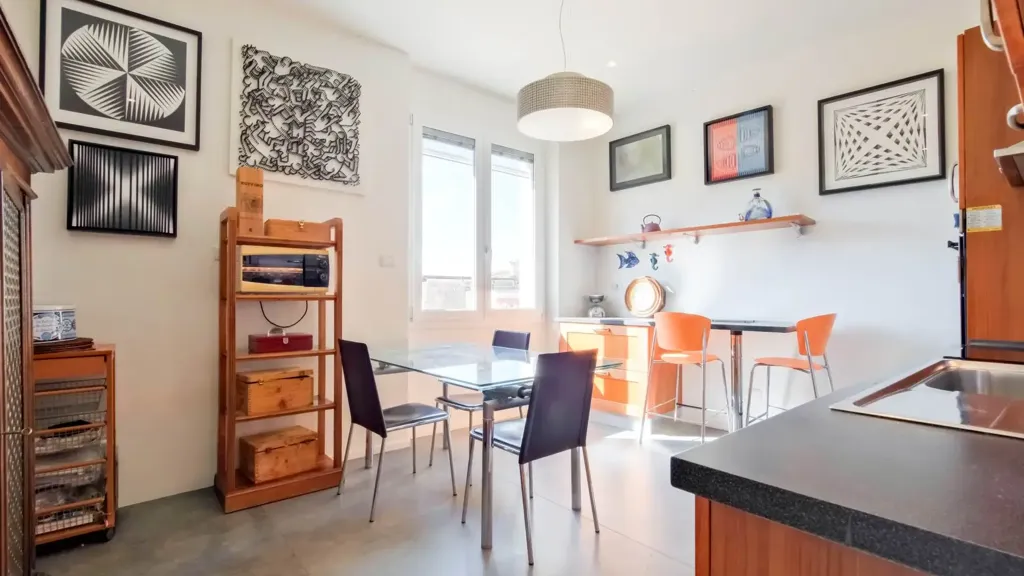 Salle à manger - Rustic-Style Apartment with Historic View in Florence