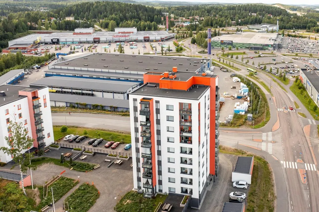 Vue aérienne - Affordable Apartment with Balcony in Jyväskylä