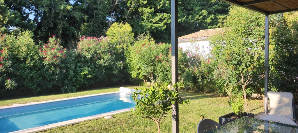 Pool - Semi-detached Villa with Pool in Eyragues