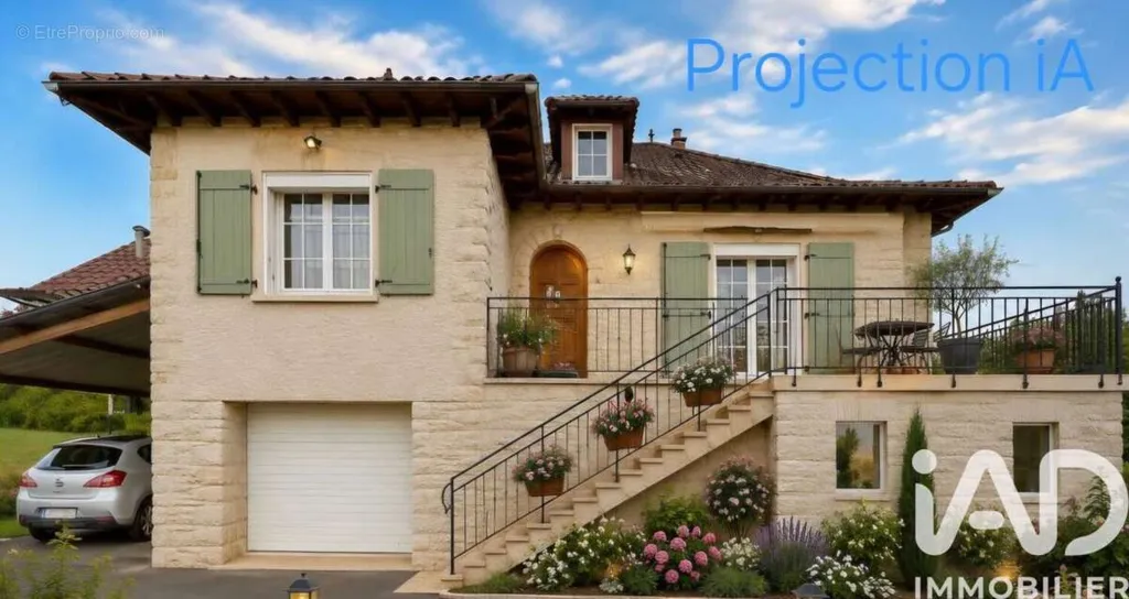 Extérieur - Maison de Campagne avec Jardin à Varetz