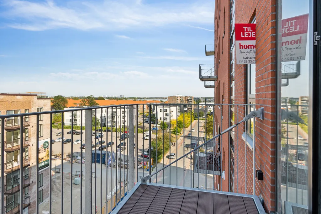 Balcon - 4-Bedroom Apartment with Balcony in Herlev