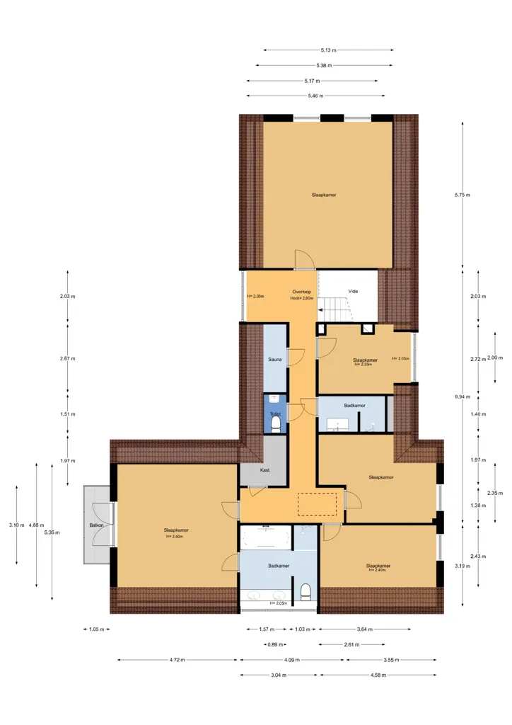 Plan - Luxury Villa with Jacuzzi in Oostvoorne