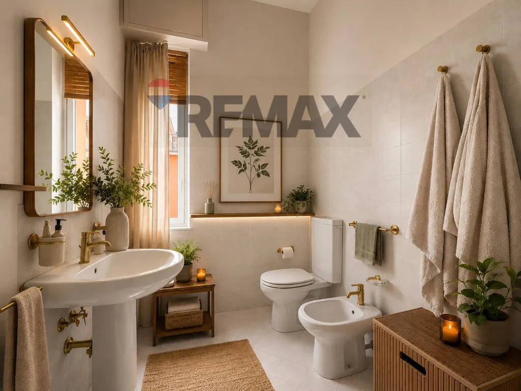 Salles de bain - Spacious Apartment with Balconies in Brescia