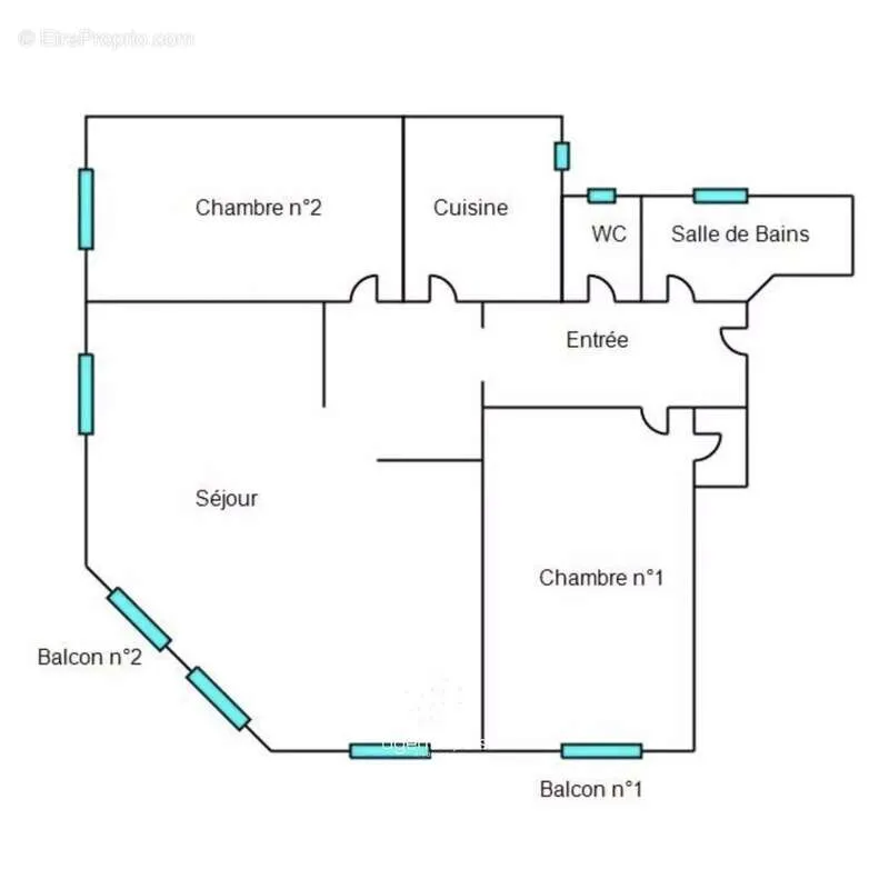 Plaan - Luxury Flat with South-West Balcony in Nice
