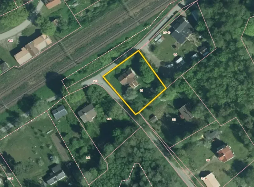 Vue aérienne - Plot with Demolished Villa in Fåglavik