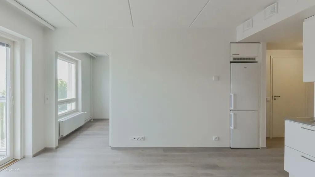 Köök - Modern Studio with Parquet Balcony in Hakunila