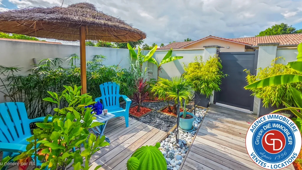 Terrass - Renovated Villa with Garden in Mios