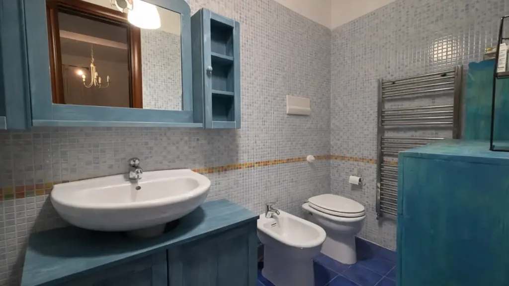 Bagni - 5-Bedroom Apartment with Balcony in Palermo