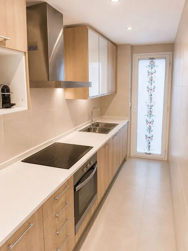 Köök - Apartment with Terrace in Nou Cambrils