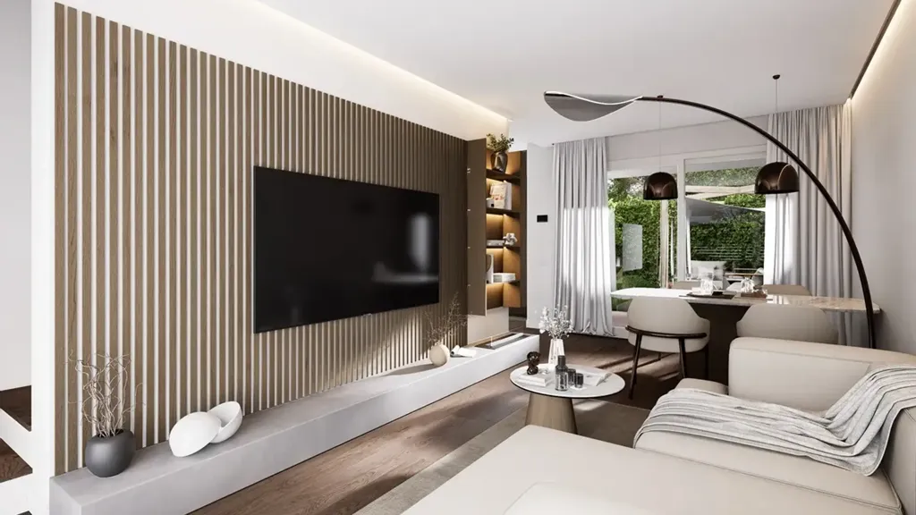 Séjour - Quadrifamiliare Villa with Private Garden in Mariano Comense