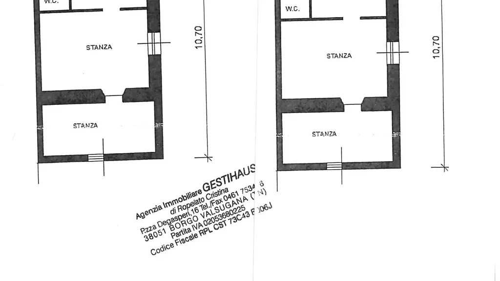 Planimetria - House Portion with Potential in Tomaselli, Castel Ivano