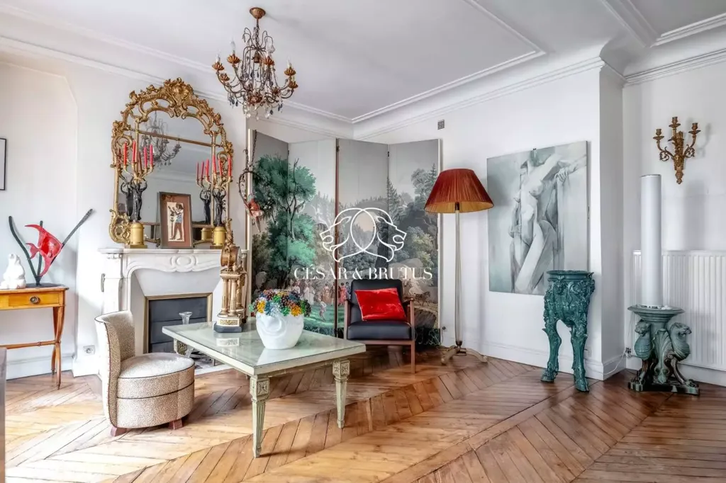 Séjour - Appartement 3 Pièces Haussmannien à Paris 9ème